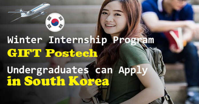 Winter Internship Program 2022 in South Korea (Fully Funded)