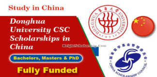 Donghua University CSC Scholarships 2022 in China (Fully Funded)