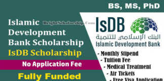 Islamic Development Bank Scholarship 2022 (Fully Funded)