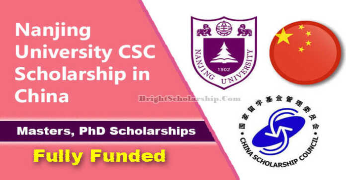 Nanjing University CSC Scholarship 2023-24 in China (Fully Funded)