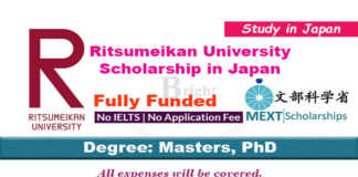 Ritsumeikan University Scholarship 2022 in Japan (Fully Funded)