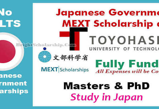 Toyohashi University of Technology MEXT Scholarship 2022 in Japan (Fully Funded)