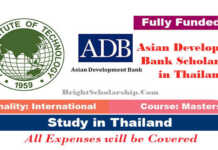 Asian Development Bank Scholarship 2022 in Thailand (Fully Funded)