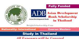 Asian Development Bank Scholarship 2022 in Thailand (Fully Funded)
