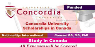 Concordia University Scholarships 2022 in Canada (Funded)