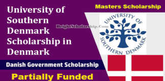 University of Southern Denmark Scholarship 2022 in Denmark (Funded)