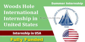 Woods Hole Internship 2022 in United States (Fully Funded)