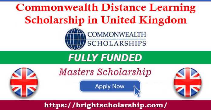 Commonwealth Distance Learning Scholarship 2023-24 in UK (Fully Funded)