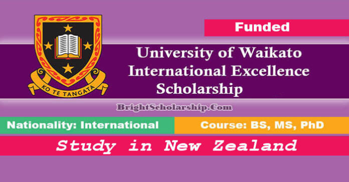 University of Waikato International Excellence Scholarship 2023-24 (Funded)