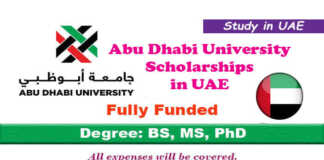 Abu Dhabi University Scholarships 2022 in UAE (Fully Funded)