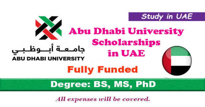 Abu Dhabi University Scholarships 2023-24 in UAE (Fully Funded)