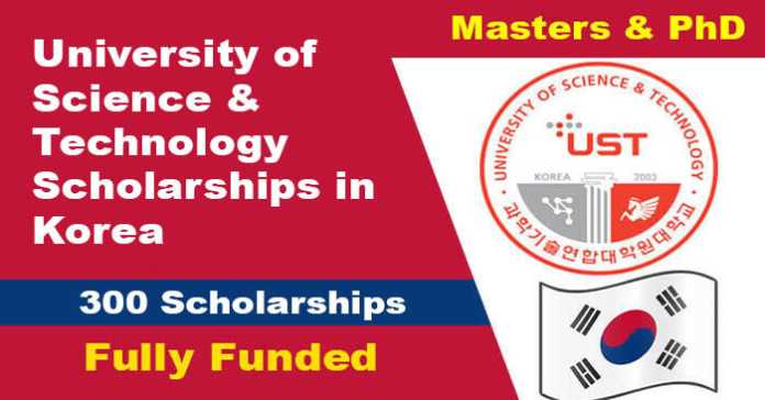 University of Science and Technology Scholarships 2023-24 in Korea (Fully Funded)