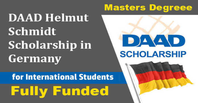 DAAD Helmut Schmidt Scholarship 2023-24 in Germany (Fully Funded)