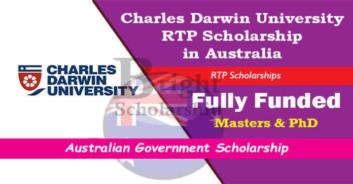 Charles Darwin University RTP Scholarship 2023-24 in Australia (Fully Funded)