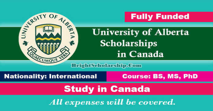 University of Alberta Scholarships 2022 in Canada (Fully Funded)