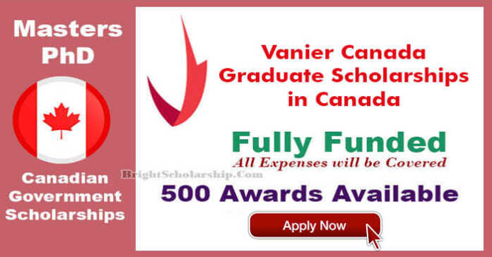 Vanier Canada Graduate Scholarships 2024 In Canada (Fully Funded)