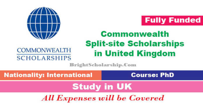 Commonwealth Split-site Scholarships 2023-24 in UK (Fully Funded)