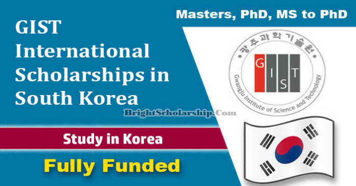GIST International Scholarships 2023-24 in South Korea (Fully Funded)