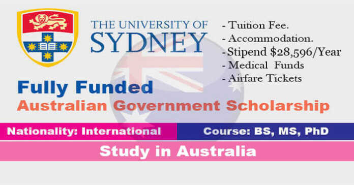 University of Sydney Scholarships 2023-24 in Australia (Fully Funded)