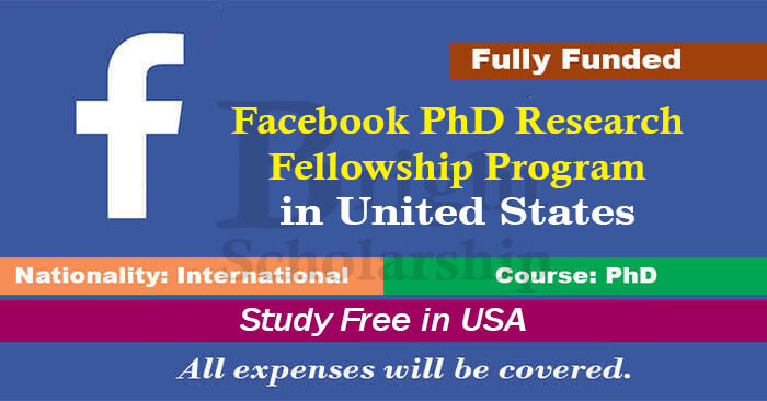 Facebook Fellowship Program 2023 in United States (Fully Funded)
