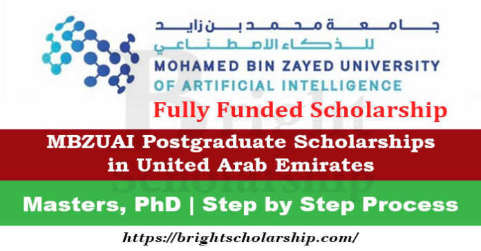 MBZUAI Postgraduate Scholarships 2023 in UAE (Fully Funded)