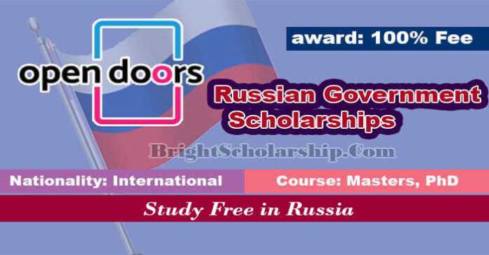 Open Door Russian Scholarship 2024 in Russia (Funded)