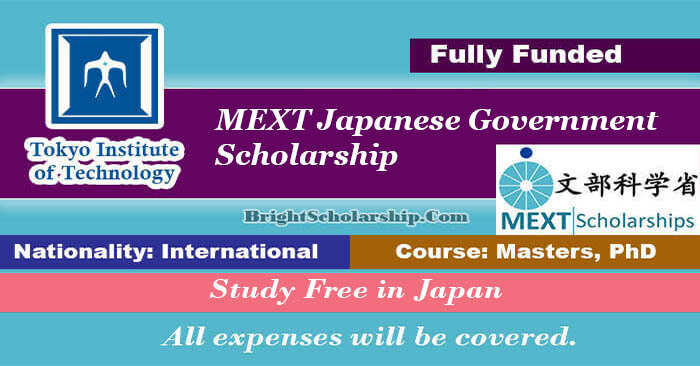 tokyo institute of technology mext scholarship 2024