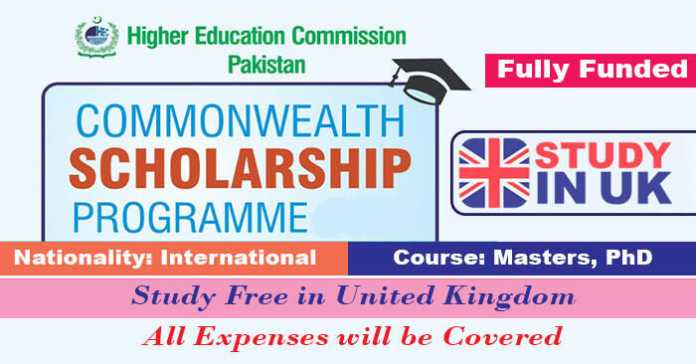 HEC Commonwealth Scholarship 2023 for Masters & PhD (Fully Funded)
