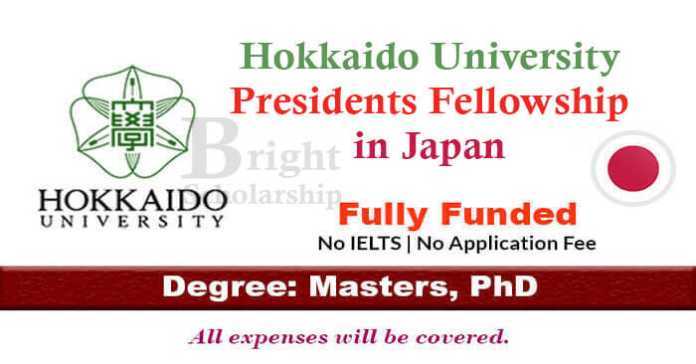 Hokkaido University Presidents Fellowship 2023-24 in Japan (Fully Funded)