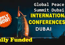 Global Peace Summit Dubai 2022 International Conference (Fully Funded)