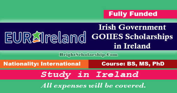 Irish Government GOIIES Scholarships 2023-24 in Ireland (Fully Funded)