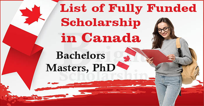 Fully Funded Scholarship In Canada 2023 | Study In Canada