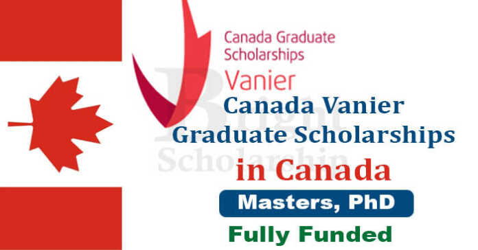 Canada Vanier Graduate Scholarships 2023/24 (Fully Funded)