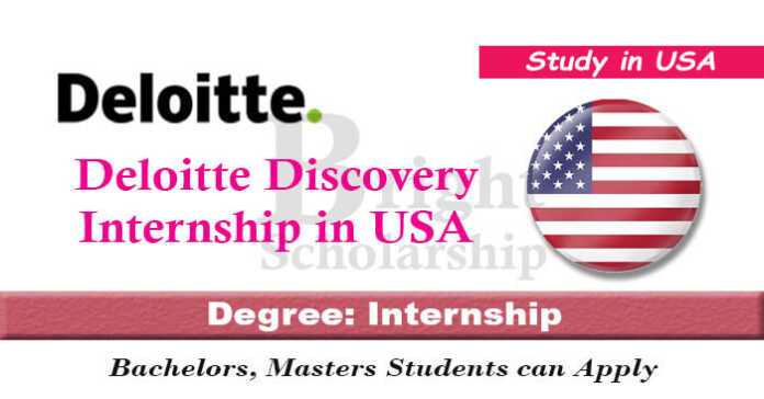 Deloitte Discovery Internship 2023-24 in USA (Funded)