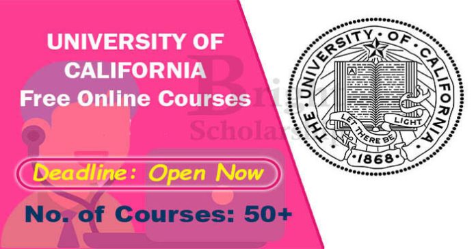 University of California Free Online Courses 2023-24 with Certificates