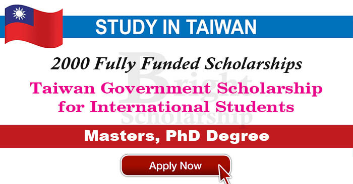 Taiwan Government Scholarship for International Students 2024 (Fully ...