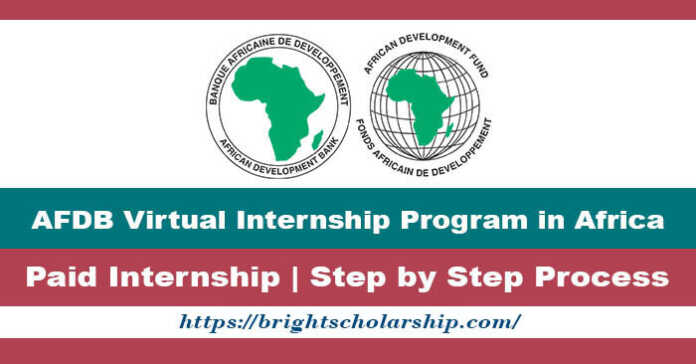 AFDB Virtual Internship Program 2023 in Africa (Paid)