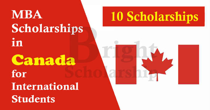 MBA Scholarships In Canada For International Students 2022