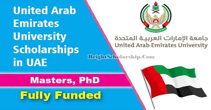 fully funded phd scholarships in uae