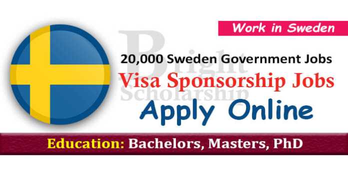 20,000 Sweden Government Visa Sponsorship Jobs 2023 Online Apply