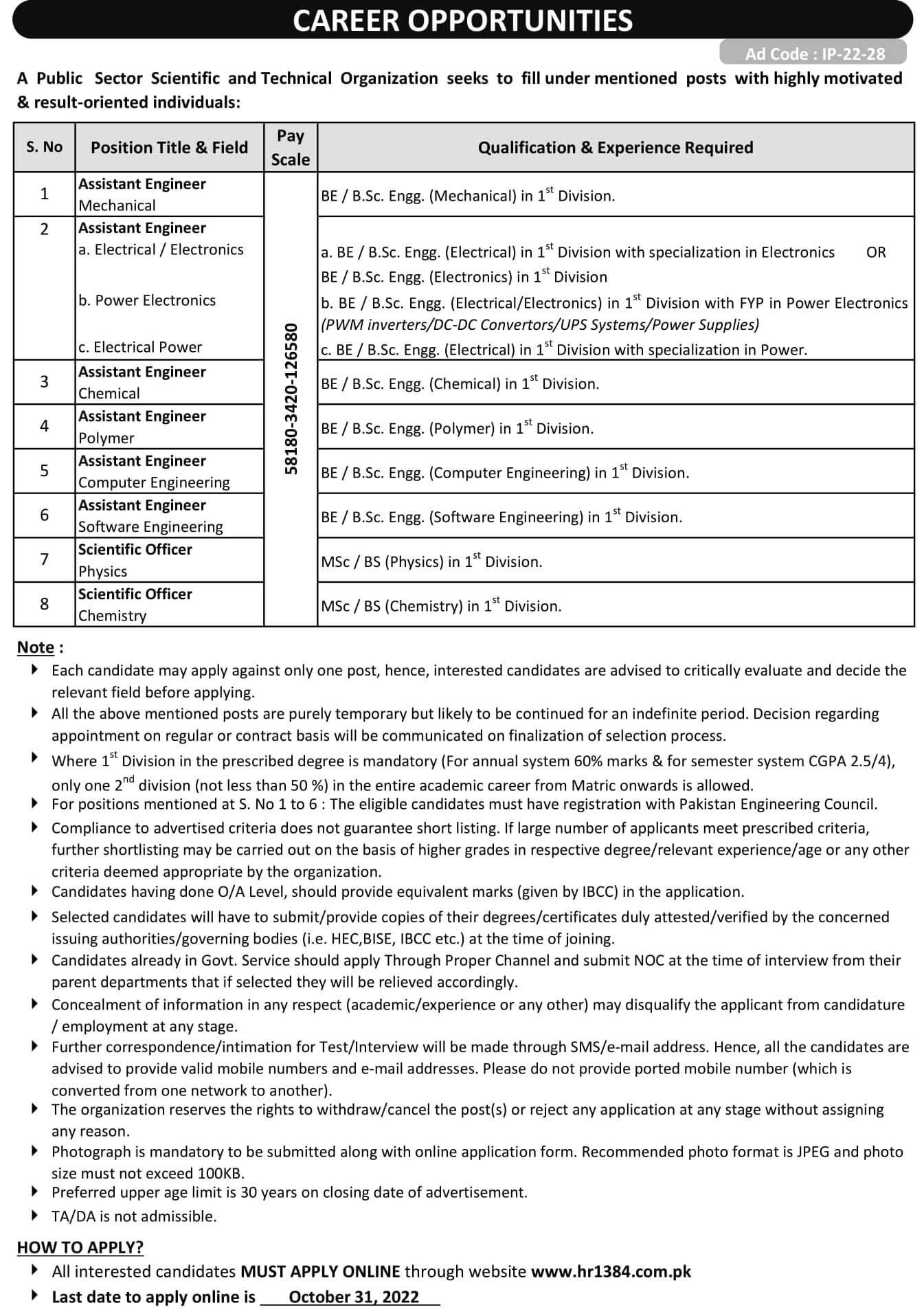 Pakistan Atomic Energy PAEC Jobs 2022 Advertisement