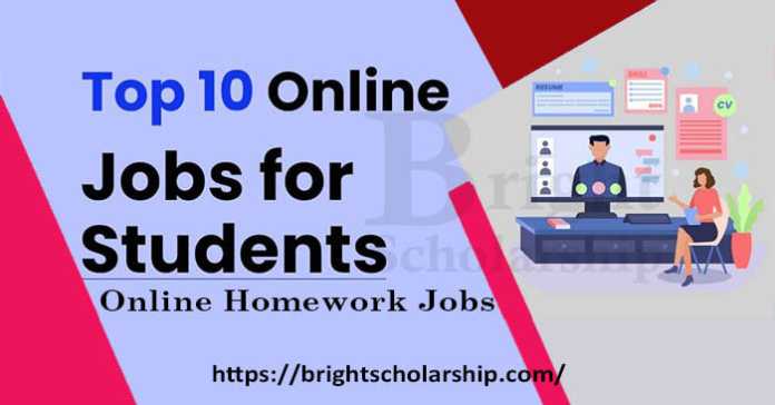 Top 10 Online Jobs For Students 2023-24 | Online Homework Jobs