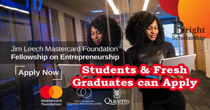 Mastercard Foundation Fellowship 2023-24 in Africa (Fully Funded)