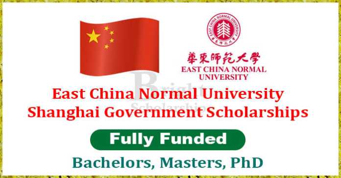 East China Normal University Shanghai Government Scholarships 2023-24 (Fully Funded)