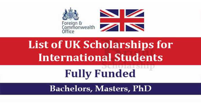 UK Scholarships for International Students 2023-24 (Fully Funded)
