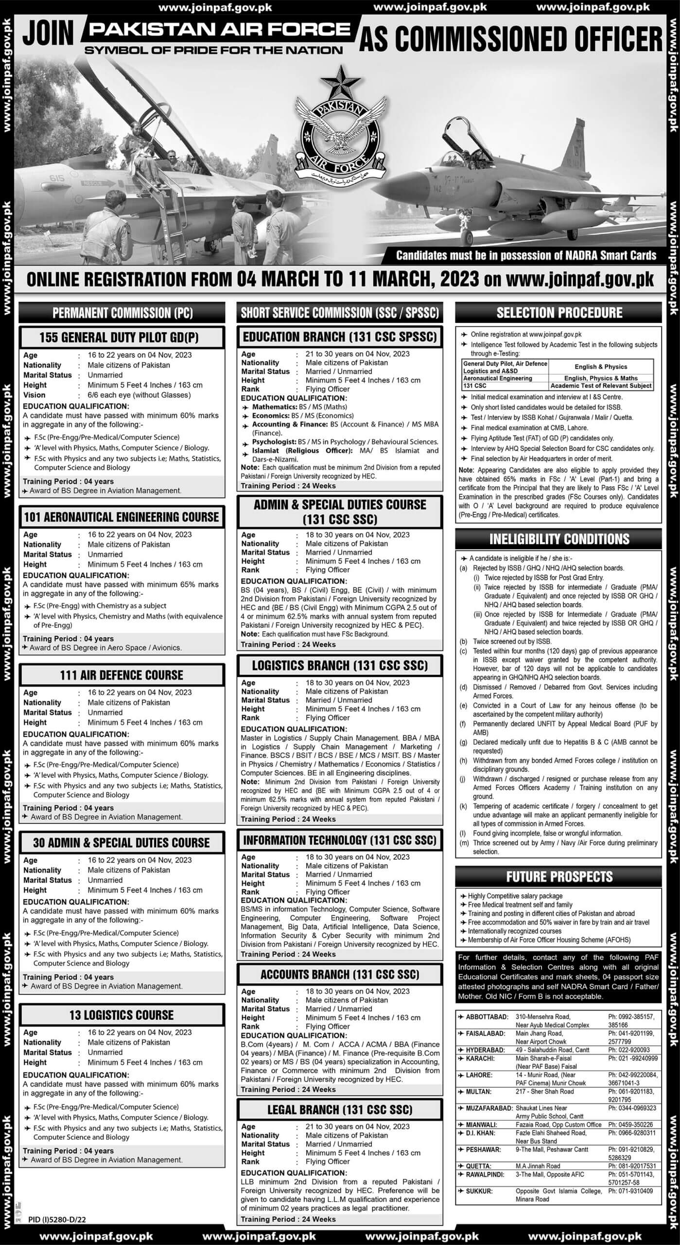 PAF Jobs 2023 Official Advertisement