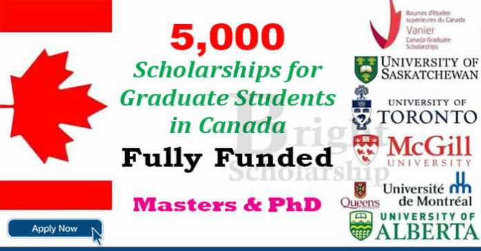 Scholarships for Graduate Students in Canada 2023-24 (Fully Funded)
