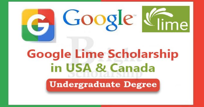 Google Lime Scholarship 2023-24 Application Process