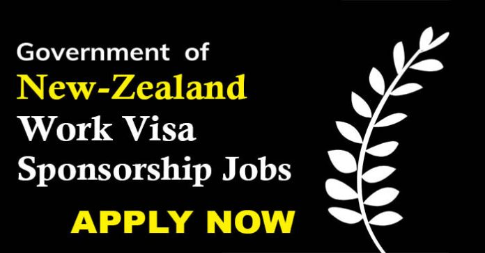 New Zealand Government Work Visa Sponsorship Jobs 2023