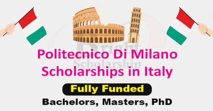 Politecnico Di Milano Scholarships 2024-25 in Italy (Fully Funded)